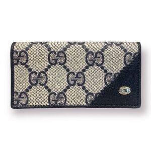 Vintage GUCCI Navy Blue Series 6-Keyring Mini-Wallet Holder with ORIGINAL TAG 😍